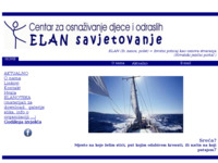 Frontpage screenshot for site: Centar za osnaživanje djece i odraslih - ELAN savjetovanje (http://www.elan-savjetovanje.hr)