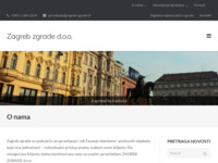 Frontpage screenshot for site: Zagreb zgrade d.o.o (http://www.zagreb-zgrade.hr)
