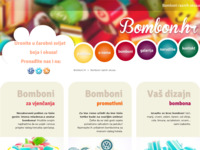 Frontpage screenshot for site: (http://www.bombon.hr)