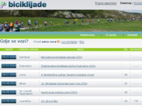 Frontpage screenshot for site: Kalendar biciklijada (http://biciklijade.com/)