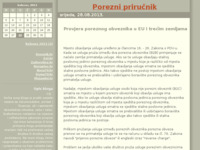 Frontpage screenshot for site: (http://porezni-prirucnik.blog.hr/)