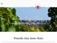Frontpage screenshot for site: Obiteljsko gospodarstvo Jarec - Kure (http://www.vina-jarec-kure.com.hr/)
