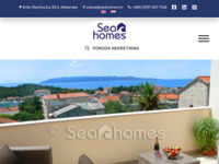 Slika naslovnice sjedišta: Sea homes - Agencija za promet nekretninama Makarska (http://www.seahomes.hr)