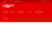 Frontpage screenshot for site: Avus d.o.o. (http://avus.hr/)