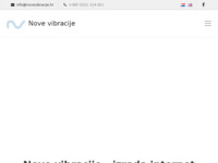 Frontpage screenshot for site: Nove vibracije (http://www.novevibracije.hr)