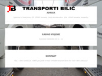 Frontpage screenshot for site: (http://www.transporti-bilic.hr)