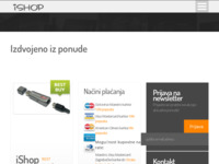 Frontpage screenshot for site: (http://www.ishop.hr)