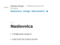 Slika naslovnice sjedišta: Aranea (http://www.aranea-usluge.hr)