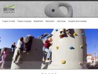Frontpage screenshot for site: (http://www.beton-dizajn.com)