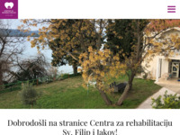 Frontpage screenshot for site: Centar za rehabilitaciju Sv. Filip i Jakov (http://www.centar-sv-filipjakov.hr)