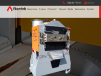 Frontpage screenshot for site: Proizvodnja drvenih peleta, strojevi za pelete Ekomteh (http://www.ekomteh.com.hr/)