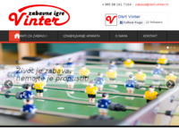 Frontpage screenshot for site: Iznajmljivanje aparata za zabavu i ugostiteljstvo (http://www.obrt-vinter.hr)