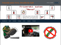 Frontpage screenshot for site: Frizerski salon Neva, Dreadlocks Split (http://www.salon-neva.hr/)