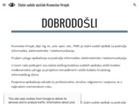 Frontpage screenshot for site: Stalni sudski vještak Krunoslav Hrnjak (http://www.vjestak-hrnjak.hr/)