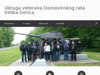Frontpage screenshot for site: Udruga veterana Domovinskog rata Velika Gorica (http://www.uvdr-vg.hr/)