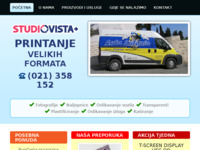 Frontpage screenshot for site: (http://studiovista.hr)