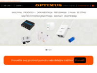 Frontpage screenshot for site: Optimus Bošnjak d.o.o. (http://www.optimus.com.hr)