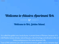 Frontpage screenshot for site: Adastra Apartman na otoku Krku (http://www.adastra-apartments.hr)