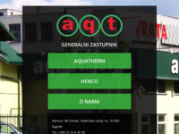 Frontpage screenshot for site: Aqt d.o.o. (http://www.aqt.hr)