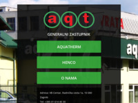 Frontpage screenshot for site: Aqt d.o.o. (http://www.aqt.hr)