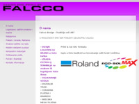 Frontpage screenshot for site: Falcco Design studio dizajna i tiska (http://www.falcco.hr)
