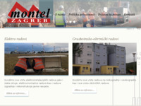 Frontpage screenshot for site: (http://www.montel-zg.hr)