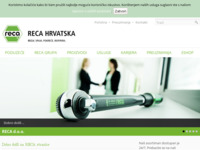 Frontpage screenshot for site: (http://www.reca.hr)