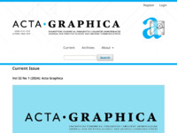 Frontpage screenshot for site: Acta Graphica (http://www.actagraphica.hr/)