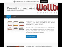 Frontpage screenshot for site: (http://kreveti.wordpress.com)