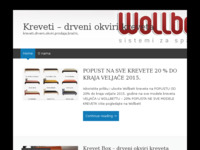 Frontpage screenshot for site: Kreveti - drveni okviri kreveta (http://kreveti.wordpress.com)