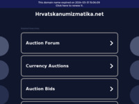 Frontpage screenshot for site: Hrvatska numizmatika (http://www.hrvatskanumizmatika.net/)
