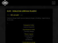 Frontpage screenshot for site: Klub Kocka (http://www.kum-split.hr)