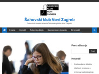 Frontpage screenshot for site: Šahovski klub Novi Zagreb (http://www.sknovizagreb.hr)