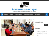 Frontpage screenshot for site: Šahovski klub Novi Zagreb (http://www.sknovizagreb.hr)