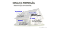 Frontpage screenshot for site: Manzin Montaža - aluminijska stolarija (http://www.manzin-montaza.hr)