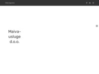 Frontpage screenshot for site: Maiva-usluge d.o.o. (http://www.maiva.hr)