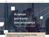 Frontpage screenshot for site: (http://www.kramar-porezno-savjetovanje.hr)