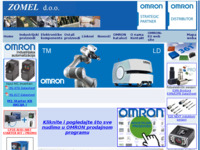 Frontpage screenshot for site: ZOMEL d.o.o. Zagreb - OMRON - Industrijska automatizacija (http://www.zomel.hr)