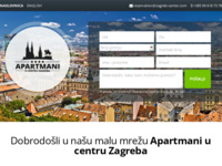 Frontpage screenshot for site: (http://www.zagreb-center.com)