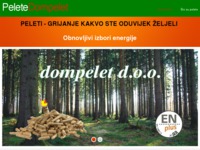 Frontpage screenshot for site: Dompelet - drvne pelete (http://www.dompelet.hr)
