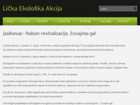 Frontpage screenshot for site: Lička Ekološka Akcija LEA (http://www.lea.hr)