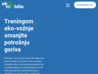 Frontpage screenshot for site: EKOmobilis - trening ekovožnje (http://www.ekomobilis.hr)