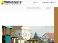 Frontpage screenshot for site: (http://opcina-sikirevci.hr)