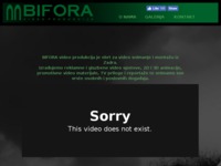 Frontpage screenshot for site: (http://www.bifora-video-produkcija.hr)