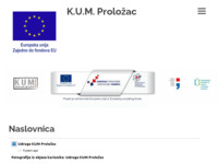Frontpage screenshot for site: (http://www.kum-prolozac.hr)