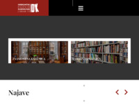 Frontpage screenshot for site: Dubrovačke knjižnice (http://www.dkd.hr/)