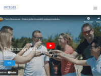 Frontpage screenshot for site: Integer savjetovanje (http://www.integer-savjetovanje.hr)
