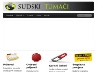 Frontpage screenshot for site: Sudski Tumači za engleski talijanski njemački jezik (http://sudskitumaci.com.hr/)
