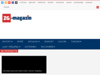 Frontpage screenshot for site: (http://zg-magazin.com.hr)