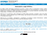 Frontpage screenshot for site: XYPEX hidroizolacija kristalizacijom (http://www.xypex.hr)